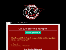 Tablet Screenshot of maverickmovieawards.com